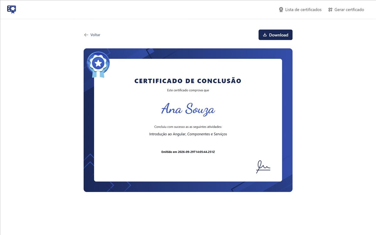 Gerador de Certificados